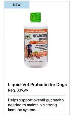 Petvalu Liquid-Vet Probiotic for Dogs offer