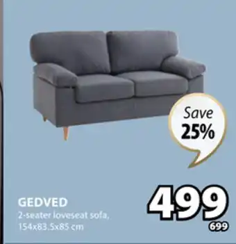 JYSK GEDVED 2-seater loveseat sofa offer