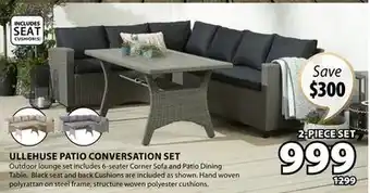 JYSK ULLEHUSE PATIO CONVERSATION SET offer