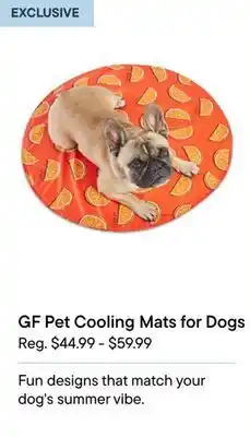 Petvalu GF Pet Cooling Mats for Dogs offer