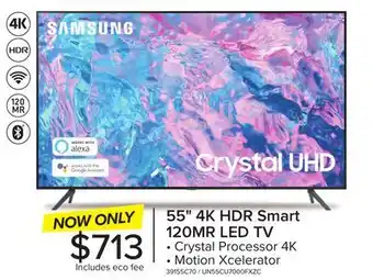Leon's Samsung 55 CUHD 4K Smart TV UN55CU7000FXZC offer