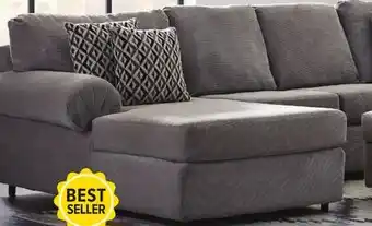 Leon's Jupiter 4-Piece Sectional with Left-Facing Chaise - Ash Grey offer
