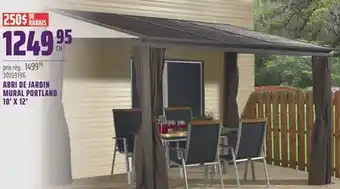 Gagnon - La Grande Quincaillerie ABRI DE JARDIN MURAL PORTLAND 10' X 12' offer