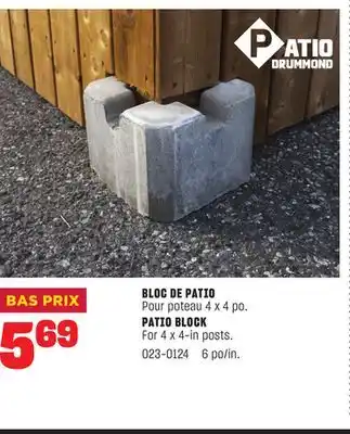 BMR BLOC DE PATIO offer