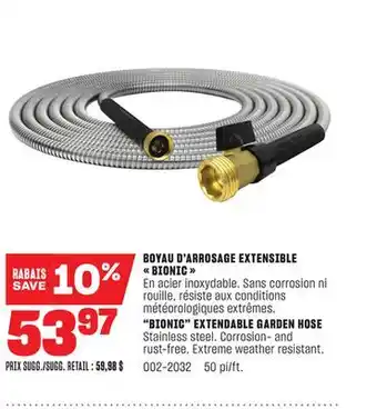BMR BOYAU D'ARROSAGE EXTENSIBLE BIONIC offer