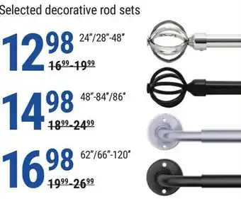 Rossy Selected decorative rod sets offer