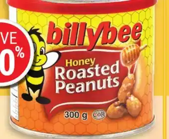Rossy BILLYBEE Honey roasted peanuts offer