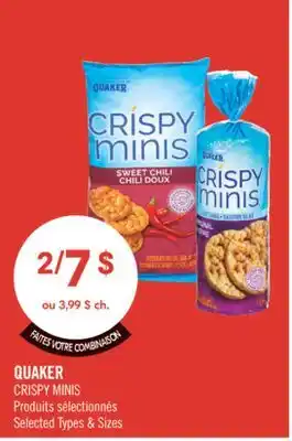 Pharmaprix QUAKER CRISPY MINIS offer