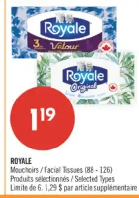 Pharmaprix ROYALE Facial Tissues offer