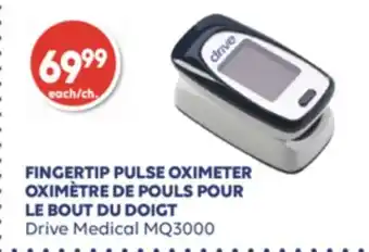 Wellwise by Shoppers OXIMÈTRE DE POULS POUR LE BOUT DU DOIGT Drive Medical MQ3000 offer