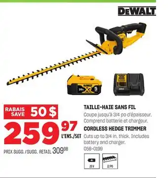 BMR TAILLE-HAIE SANS FIL offer