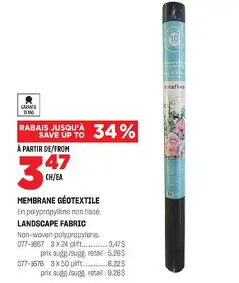 BMR MEMBRANE GÉOTEXTILE offer