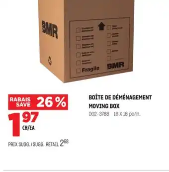 BMR BOÎTE DE DÉMÉNAGEMENT offer