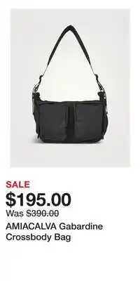 Holt Renfrew AMIACALVA Gabardine Crossbody Bag offer