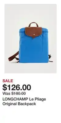 Holt Renfrew LONGCHAMP Le Pliage Original Backpack offer