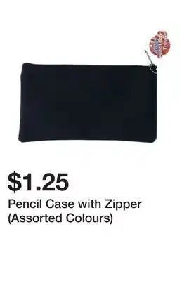 Dollarama Pencil Case with Zipper (Assorted Colours) offer