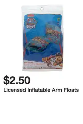 Dollarama Licensed Inflatable Arm Floats offer