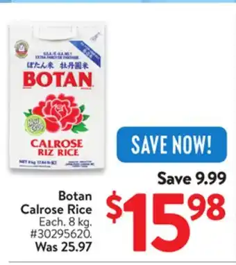 Walmart Botan Calrose Rice offer