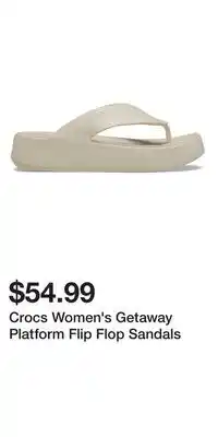 Sport Chek Crocs Women's Getaway Platform Flip Flop Sandals offer