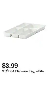 IKEA STÖDJA Flatware tray, white offer
