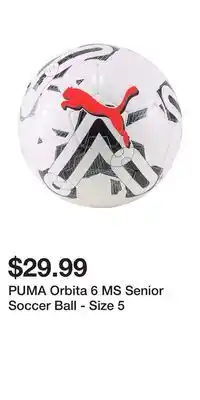 Sport Chek PUMA Orbita 6 MS Senior Soccer Ball - Size 5 offer