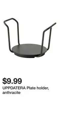 IKEA UPPDATERA Plate holder, anthracite offer