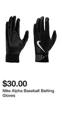 Sport Chek Nike Alpha Baseball Batting Gloves offer