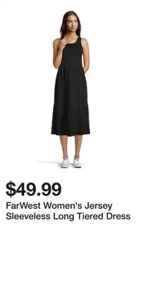 Mark's FarWest Women's Jersey Sleeveless Long Tiered Dress offer