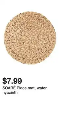 IKEA SOARÉ Place mat, water hyacinth offer