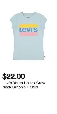 Mark's Levi's Youth Unisex Crew Neck Graphic T Shirt offer