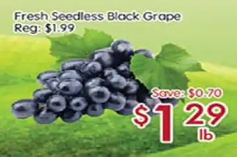 Sunny Food Mart Fresh Seedless Black Grape offer