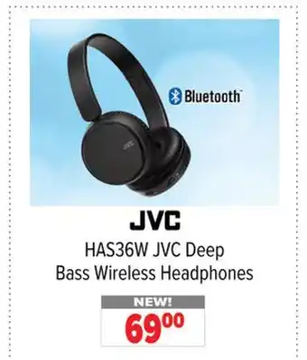 2001 Audio Video JVC Deep Bass Wireless Headphones offer