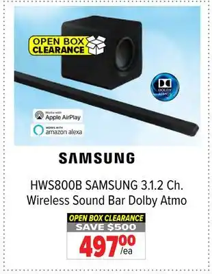 2001 Audio Video SAMSUNG 3.1. 2 Ch. Wireless Sound Bar Dolby offer