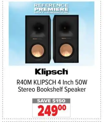 2001 Audio Video Klipsch 4 Inch 50W Stereo Bookshelf Speaker offer