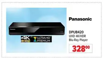 2001 Audio Video Panasonic UHD 4K/HDR Blu-Ray Player offer