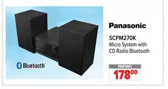 2001 Audio Video Panasonic Micro System with CD Radio Bluetooth offer