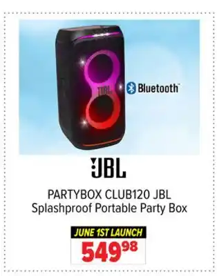 2001 Audio Video JBL Splashproof Portable Party Box offer