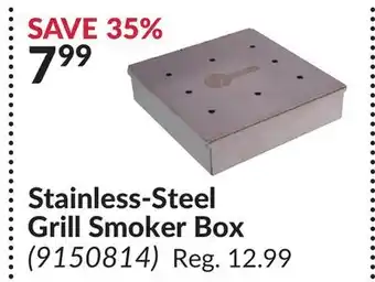 Princess Auto Stainless-Steel Grill Smoker Box offer