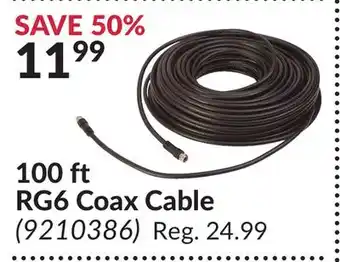 Princess Auto 100 ft RG6 Coax Cable offer