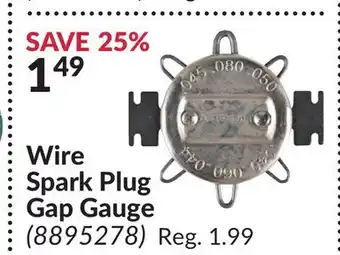 Princess Auto Wire Spark Plug Gap Gauge offer