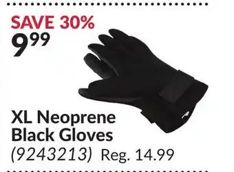Princess Auto XL Neoprene Black Gloves offer