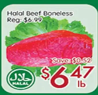 Sunny Food Mart Halal Beef Boneless offer