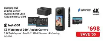 Visions Electronics Insta360 X3 Waterproof 360° Action Camera offer