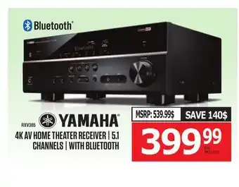 Centre Hi-Fi YAMAHA 4K AV HOME THEATER RECEIVER offer