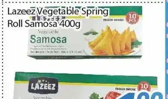 Bestco Food Mart Lazeez Vegetable Spring Roll Samosa offer