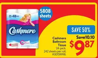 Walmart Cashmere Bathroom Tissue offer