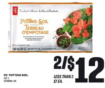 Loblaws PC POTTING SOIL, 25L offer