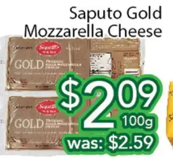 Ample Food Market Saputo Gold Mozzarella Cheese offer