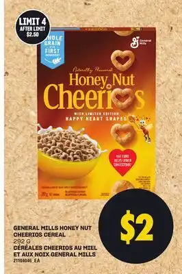 Independent Grocer GENERAL MILLS HONEY NUT CHEERIOS CEREAL, 292 G offer