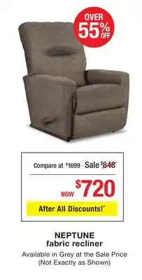 La Z Boy NEPTUNE fabric recliner offer